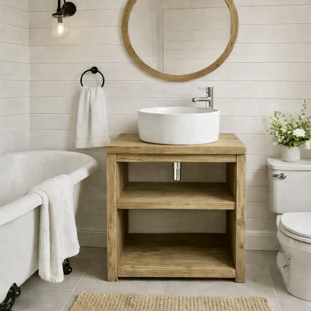 Old beam washstand