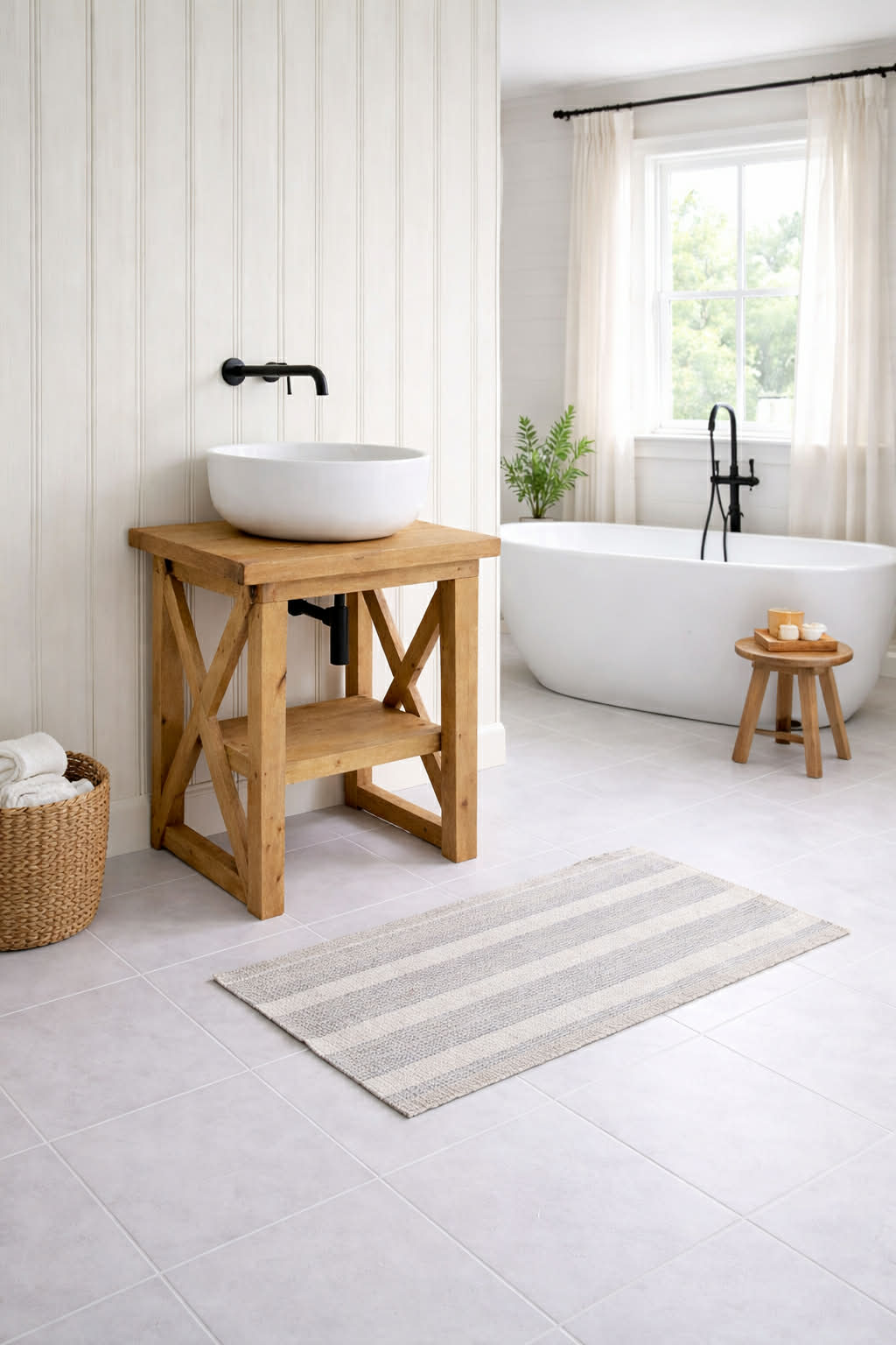 The Cross hatch washstand