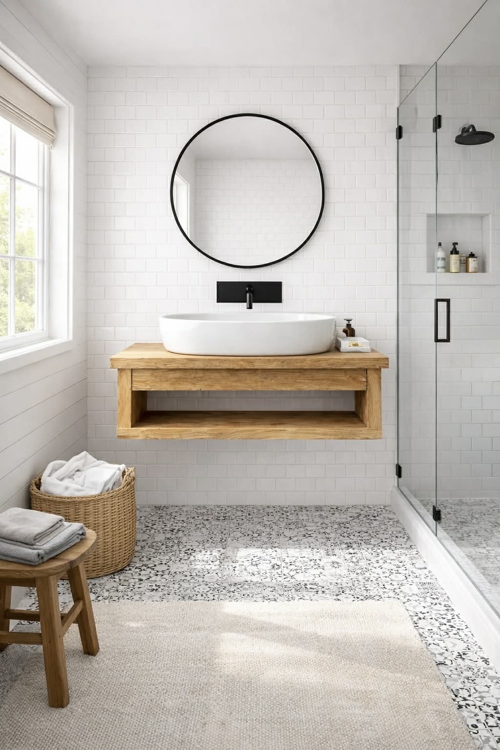 The Hay barn floating washstand