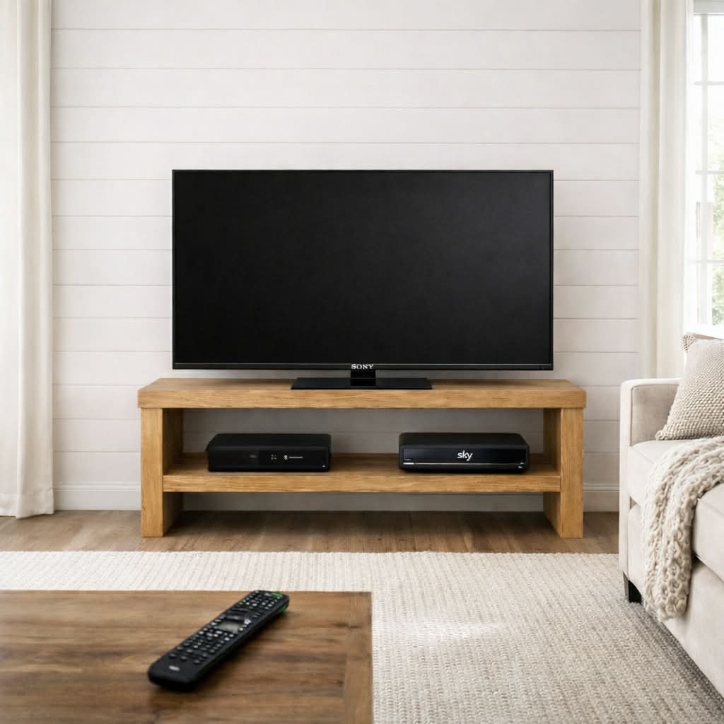 Rustic railway TV stand