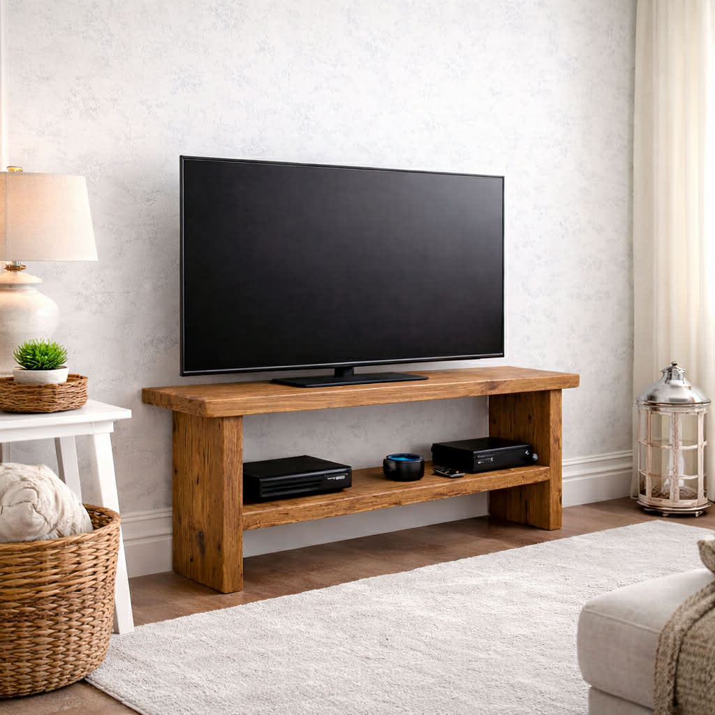 The Rustic Courtyard TV Stand